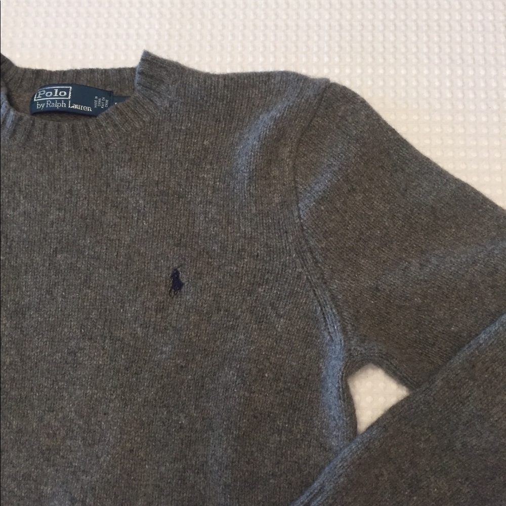 Polo Ralph Lauren Grey Wool Sweater